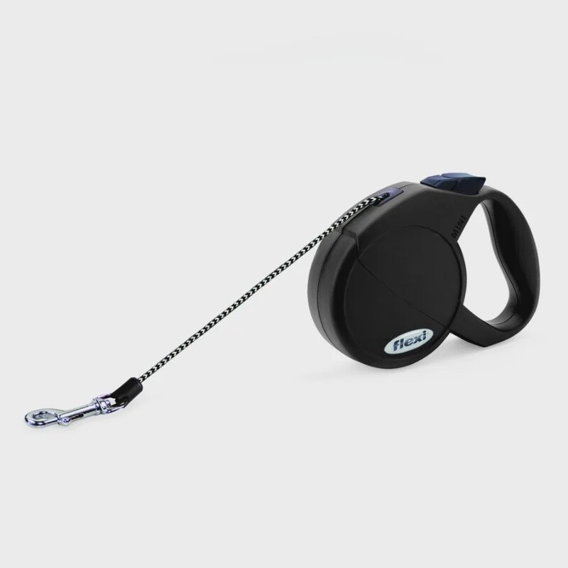 Flexi Medium Black Cord 5m