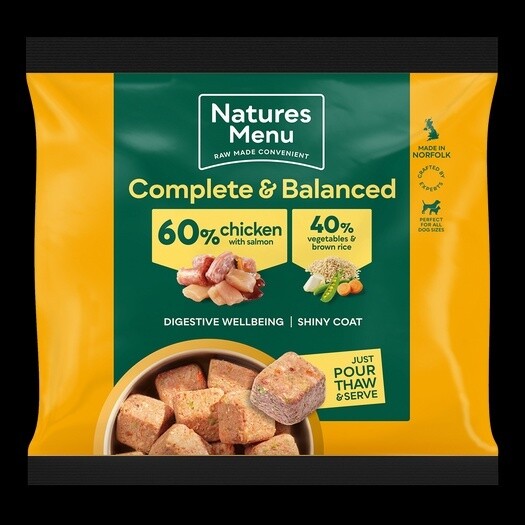 Natures Menu Complete And Balanced 60/40 Chicken &amp; Salmon 500g