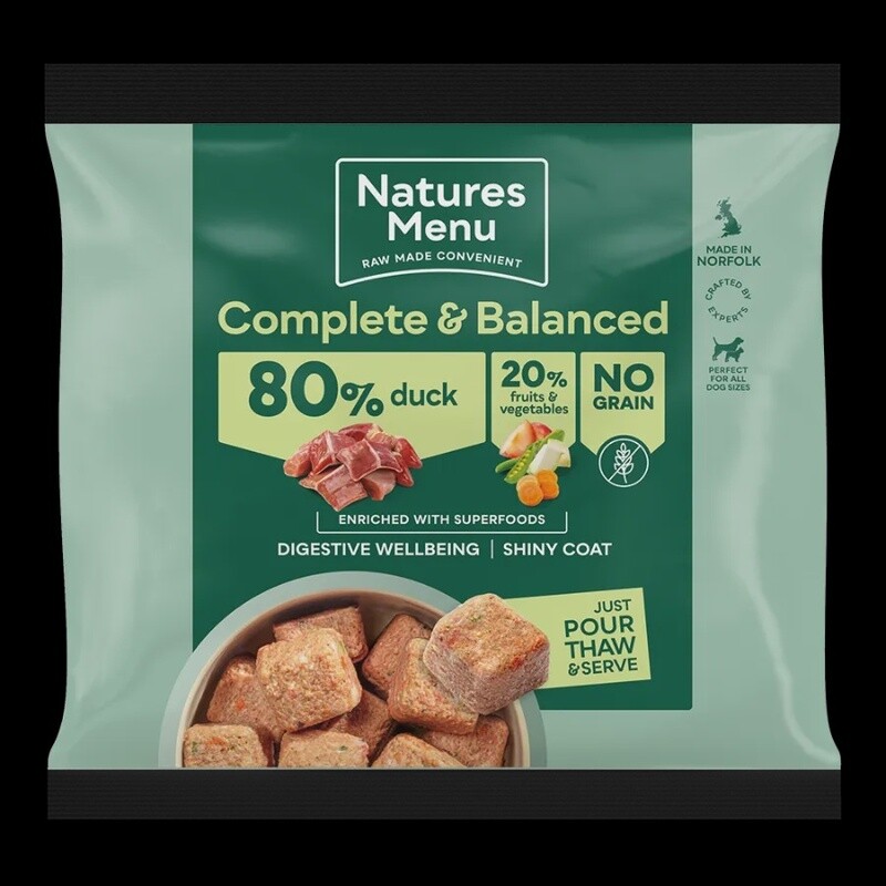 Natures Menu Country Hunter Duck &amp; Plum Nuggets 1kg