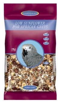 Johnston &amp; Jeff African Grey Low Sunflower 2kg