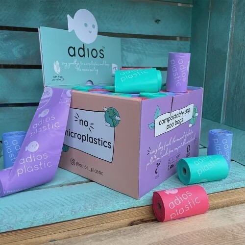 Adios Poo Bags Single Roll