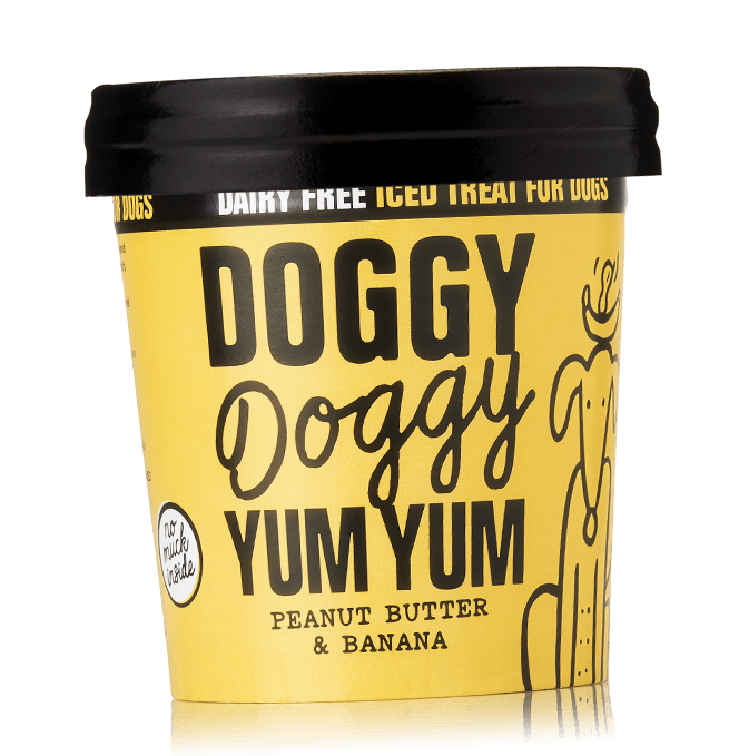 Doggy Doggy Yum Yum Peanut Butter &amp; Banana Ice Cream For Dogs