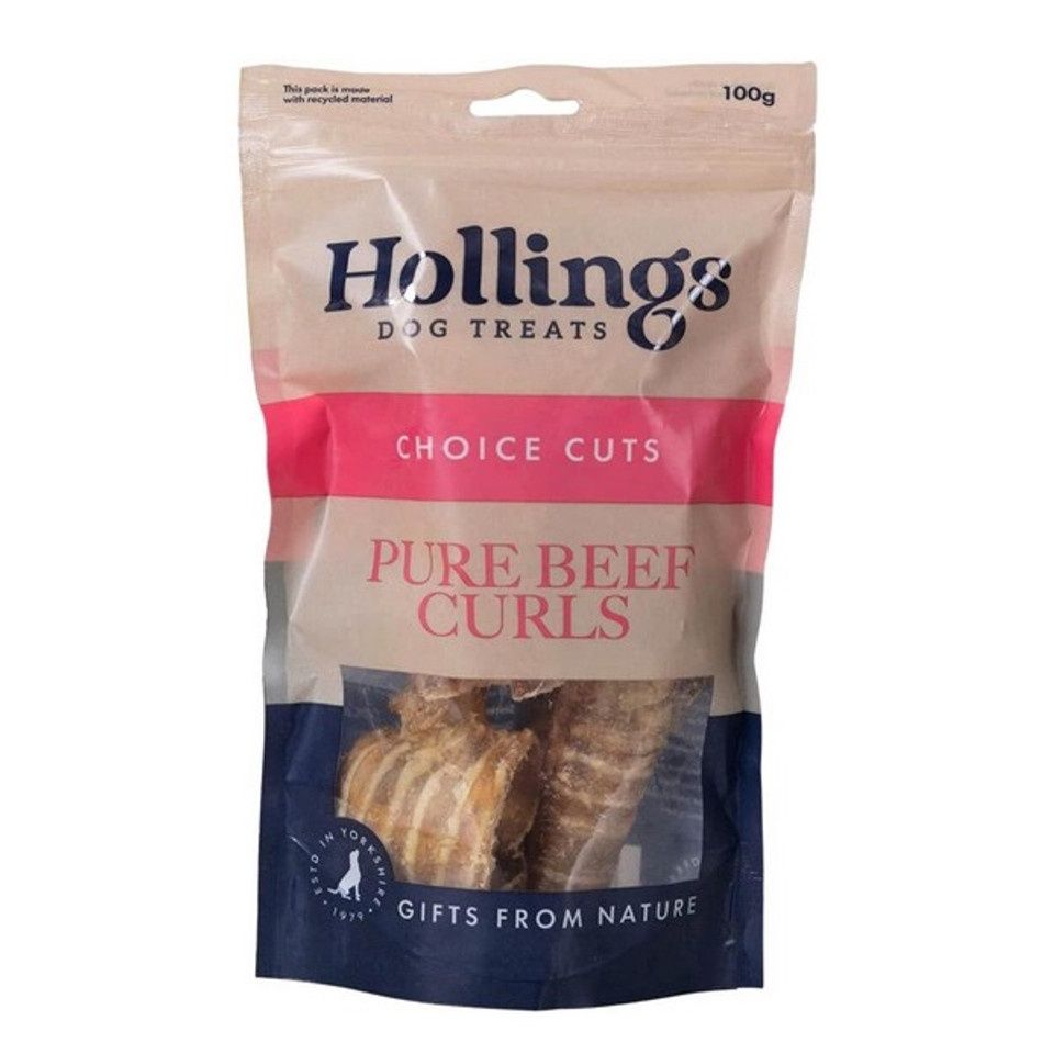 Hollings Pure Beef Curls 100g