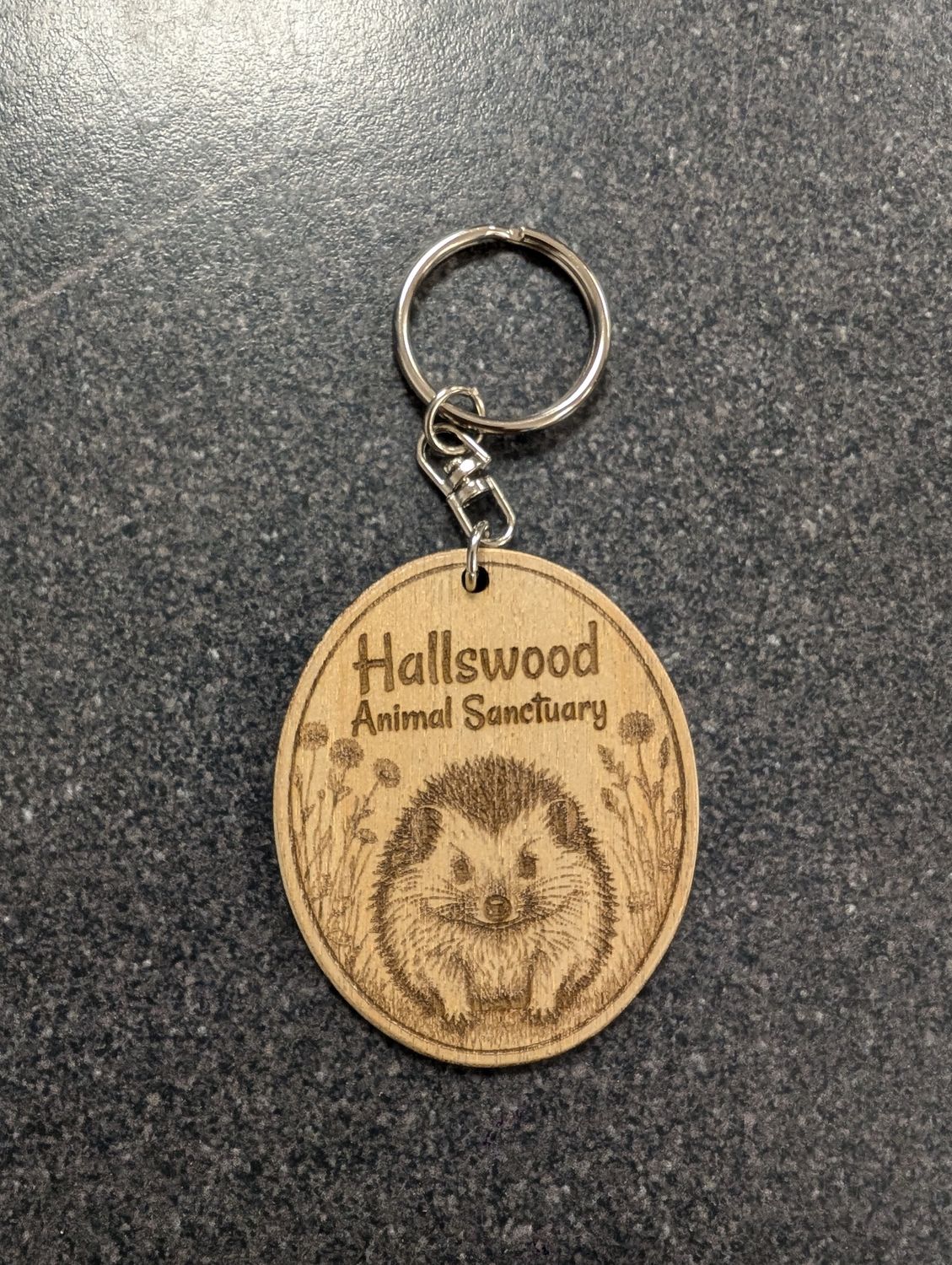 Hallswood Animal Sanctuary Keyring, Style: Hedgehog