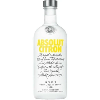 ABSOLUT CITRON VODKA 750 ML