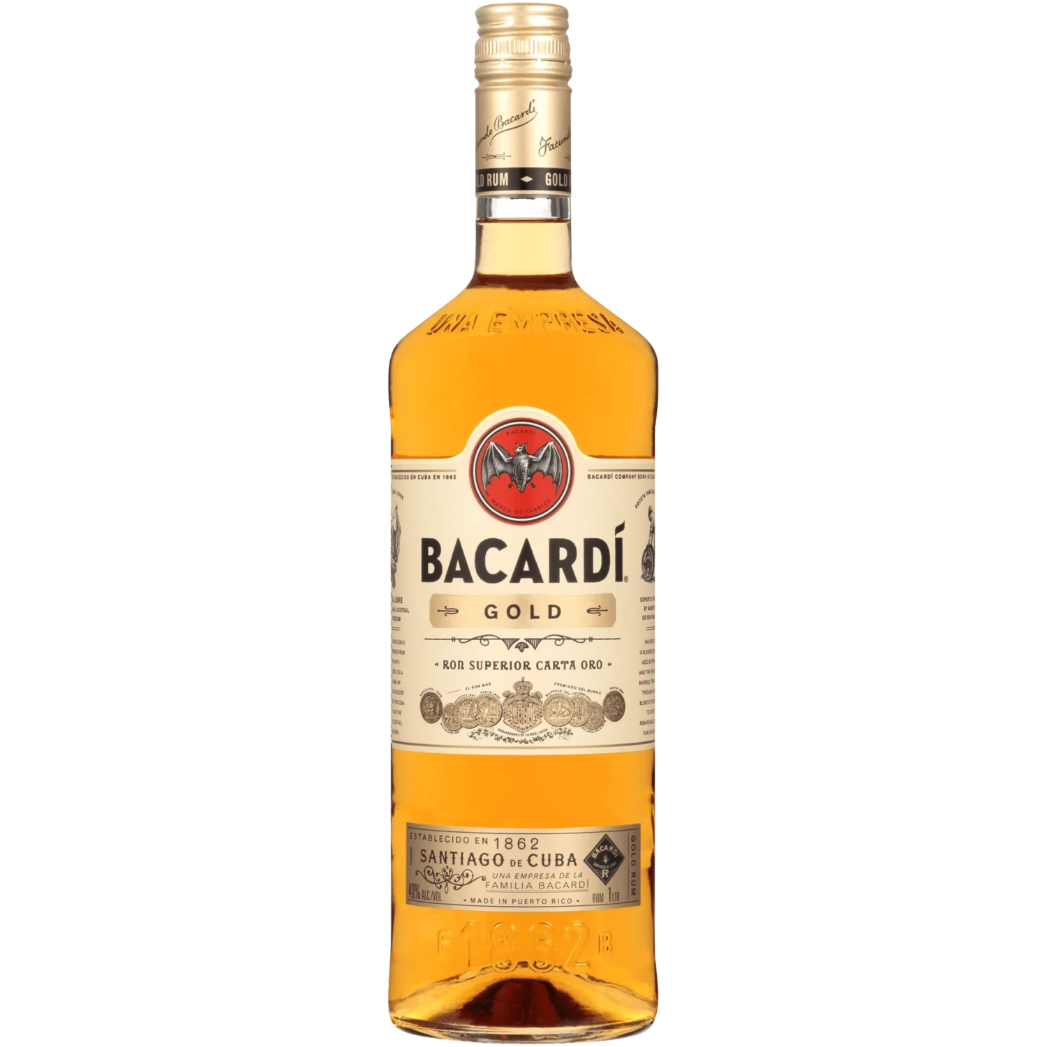 BACARDI GOLD RUM 1L