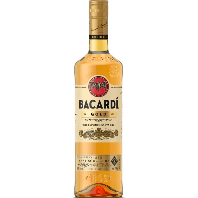 BACARDI GOLD RUM 750ML