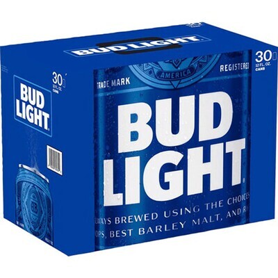 BUD LIGHT 30PK CANS