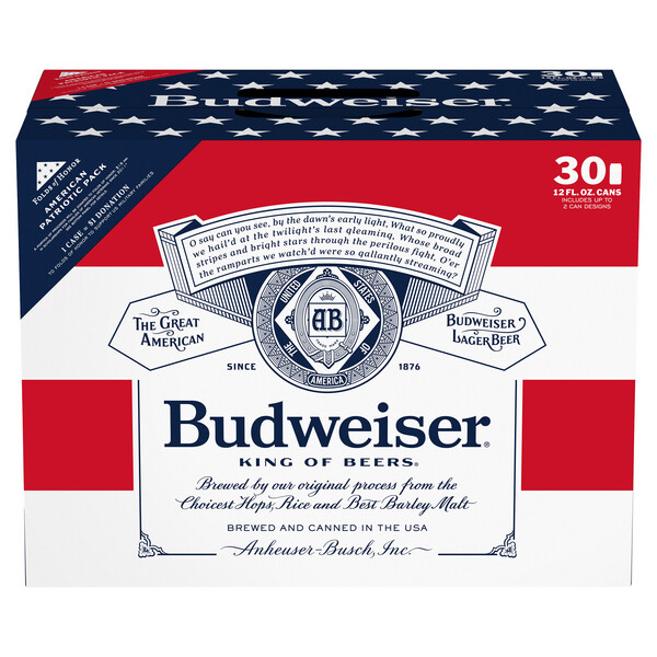 BUDWEISER 30PK CAN