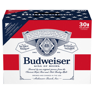 BUDWEISER 30PK CAN