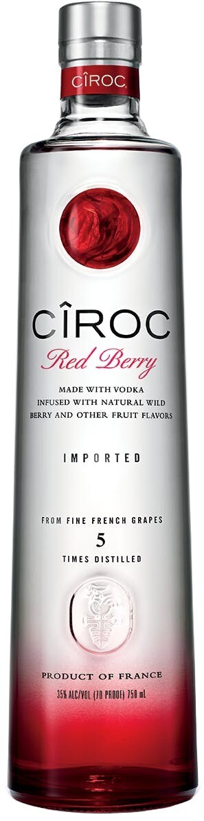 CIROC VODKA RED BERRY 375ML