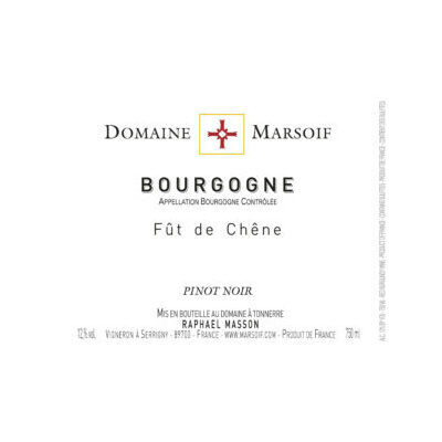 DOMAINE MARSOIF FUT DE CHENE ROUGE 750ML