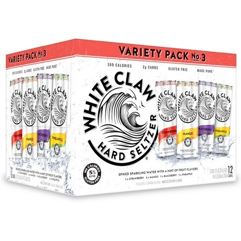 WHITE CLAW #3 VARIETY 12PK CAN