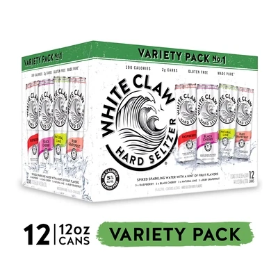 WHITE CLAW #1 VARIETY 12PK CAN