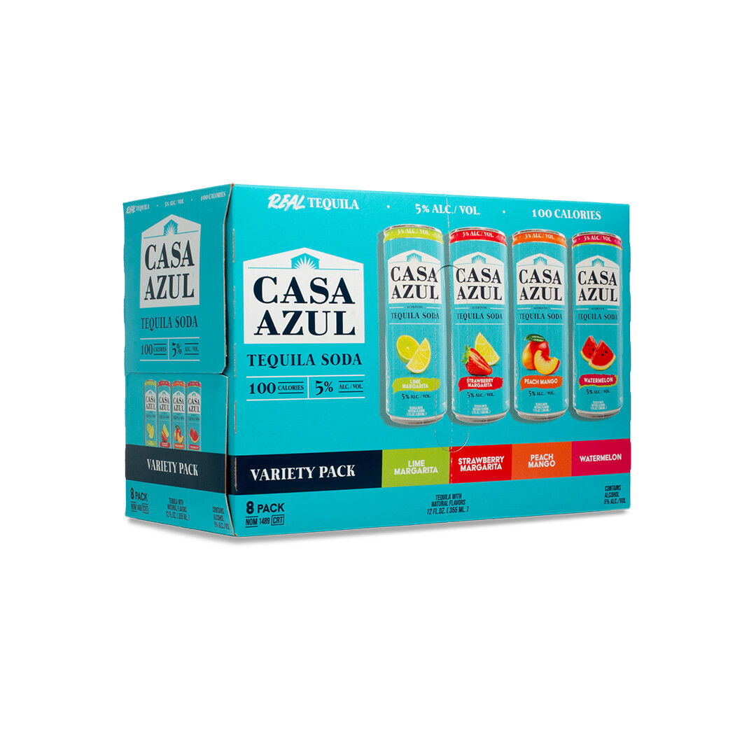 CASA AZUL TEQUILA SODA VARIETY 8PK CAN