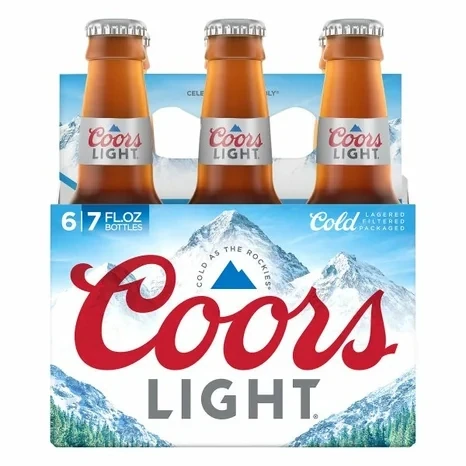 COORS LIGHT 7OZ 6PK NR