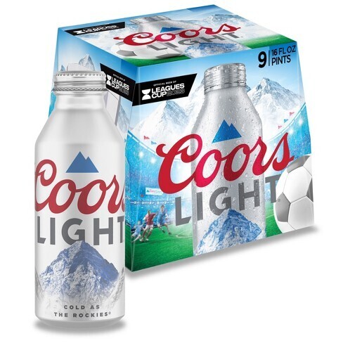 COORS LIGHT 9PK 16OZ ALUMINUM