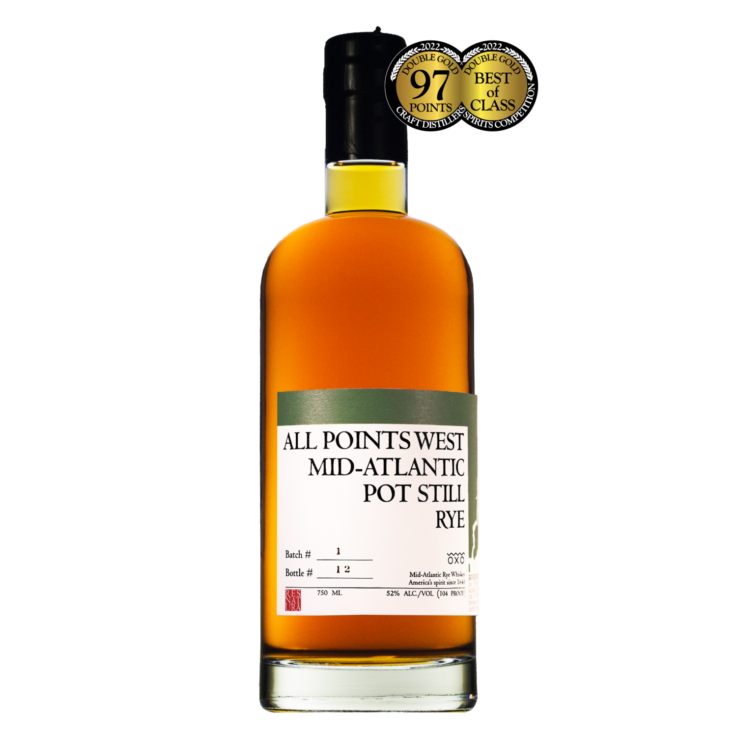 ALL POINTS WEST MID-ATLANTIC RYE 750ML