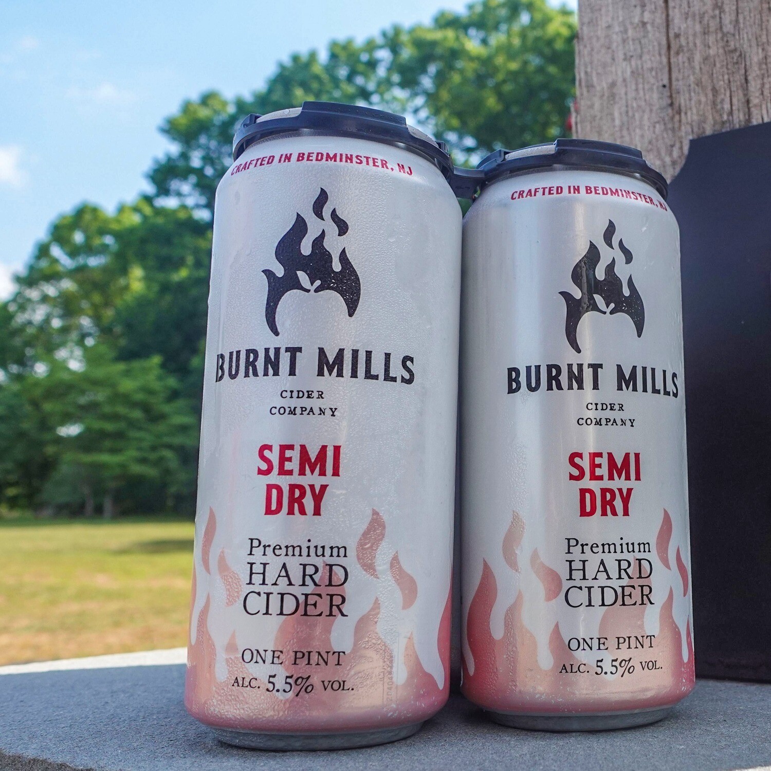 BURNT MILLS SEMI DRY CIDER 4PK CAN
