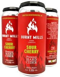 BURNT MILLS SOUR CHERRY CIDER 4PK CAN
