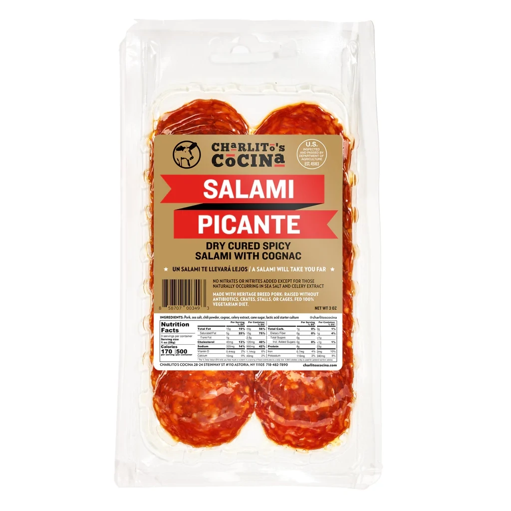 CHARLITOS SALAMI PICANTE 3OZ