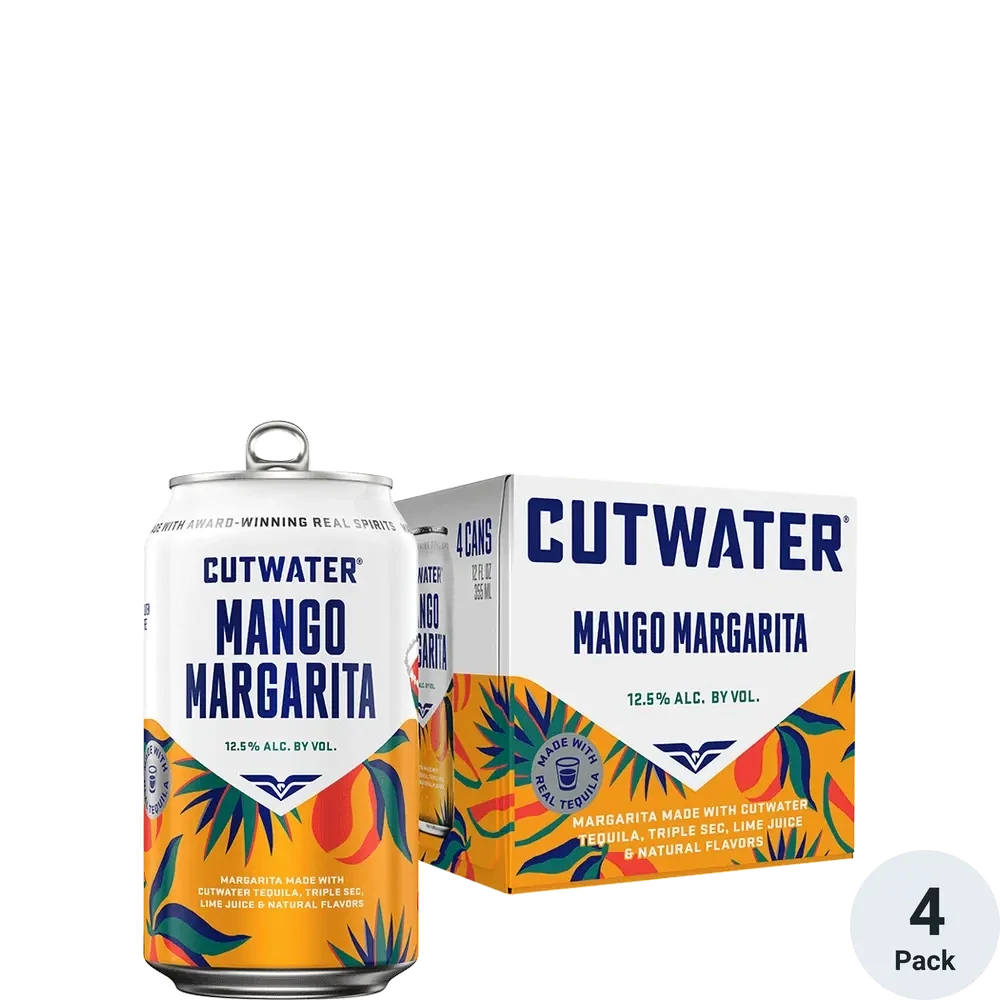 CUTWATER RTD MANGO MARGARITA 4PK CAN