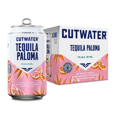 CUTWATER RTD GRAPEFRUIT TEQUILA PALOMA 4PK CAN