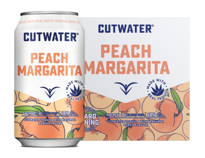 CUTWATER RTD PEACH MARGARITA 4PK CAN