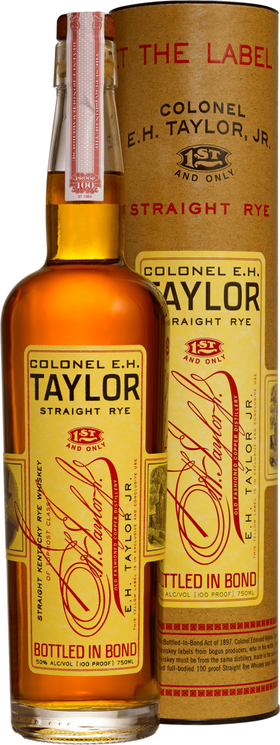 COLONEL E.H. TAYLOR BOTTLE IN BOND STRAIGHT RYE 750ML