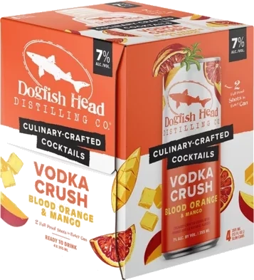 DOGFISH HEAD RTD CRUSH BLOOD ORANGE 4PK CAN