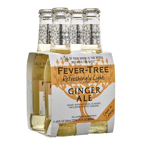 FEVER TREE LIGHT GINGER ALE 4PK NR