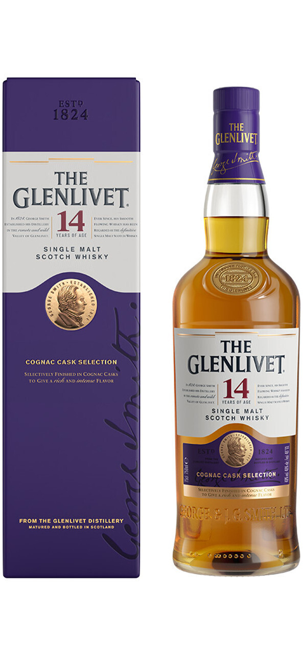 GLENLIVET 14YR SCOTCH 750ML