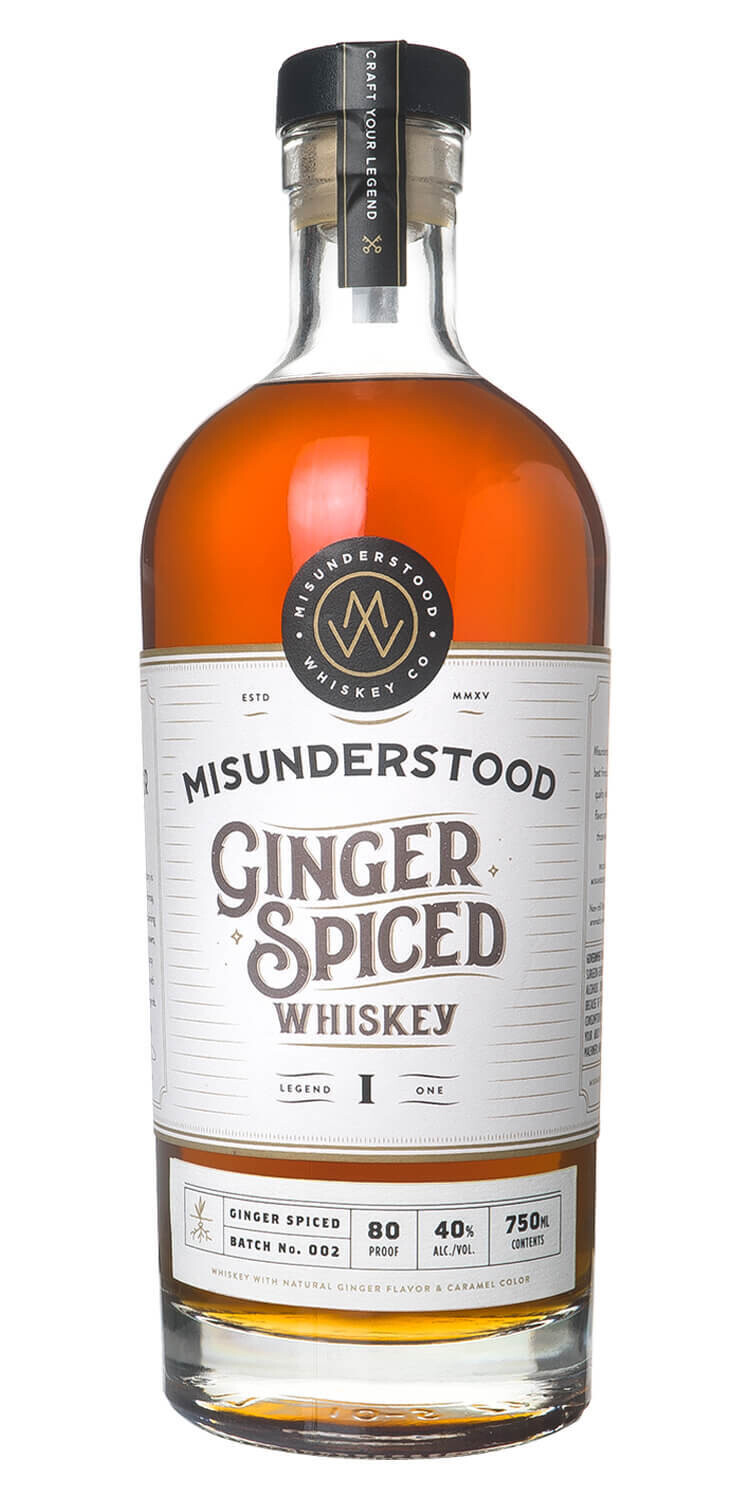 MISUNDERSTOOD GINGER SPICED WHISKEY 750ML