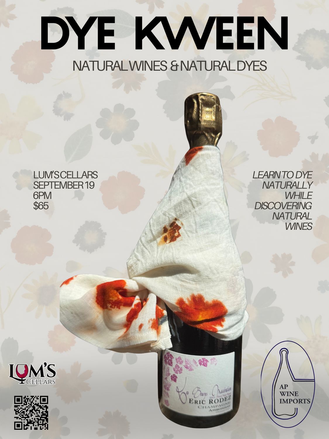 Natural Wine + Natural Dye, September 19th
