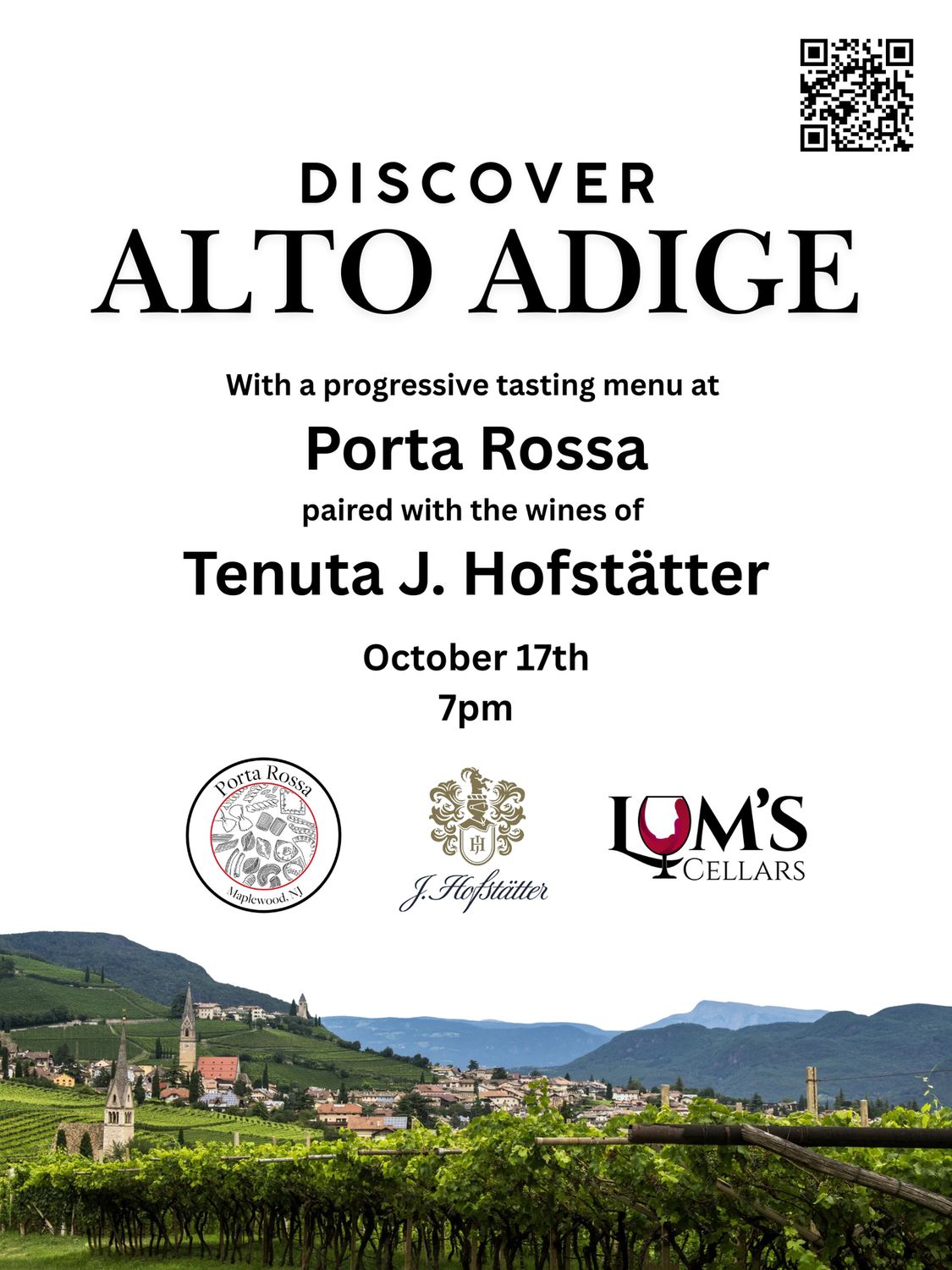 10/17/2025 Discover Alto Adige with Porta Ross and Tenuta J. Hofstatter