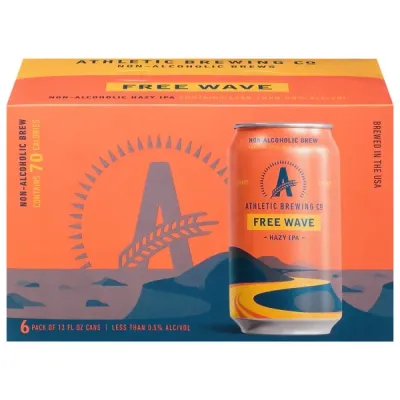 ATHLETIC BREWING FREE WAVE IPA N/A 6PK CAN