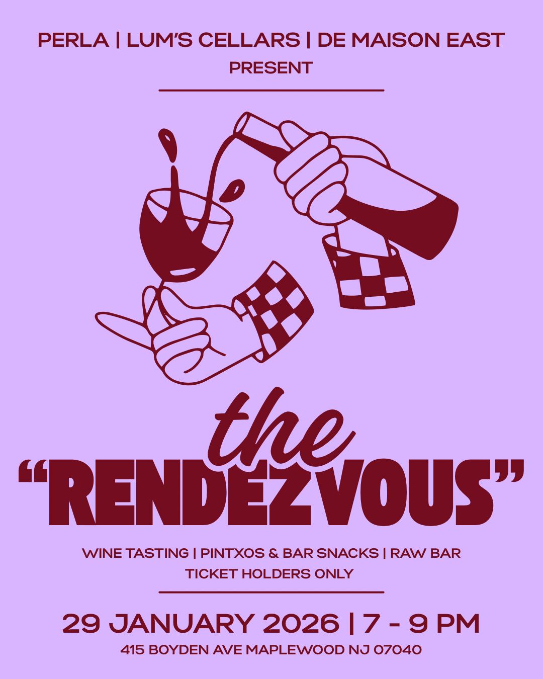 The Rendezvous: Wine, Pintxos, Bar Snacks, and Raw Bar 1/29/2026