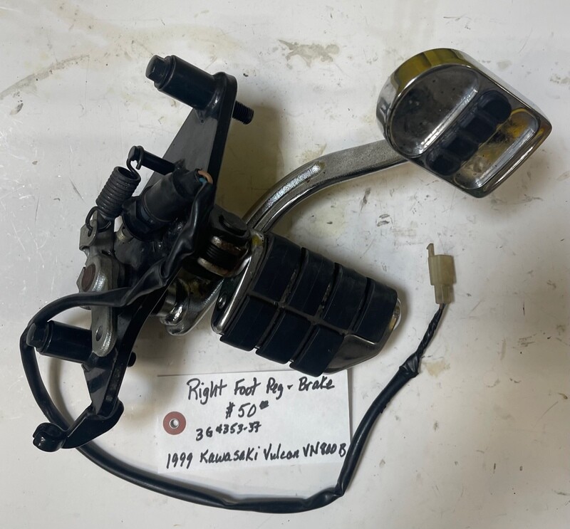 Right Side Foot Peg & Brake Kawasaki Vulcan