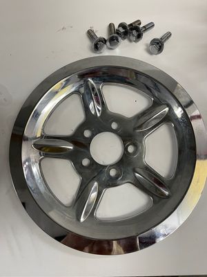 Rear Pulley Chrome Cover-2009 Harley-Davidson XL1200