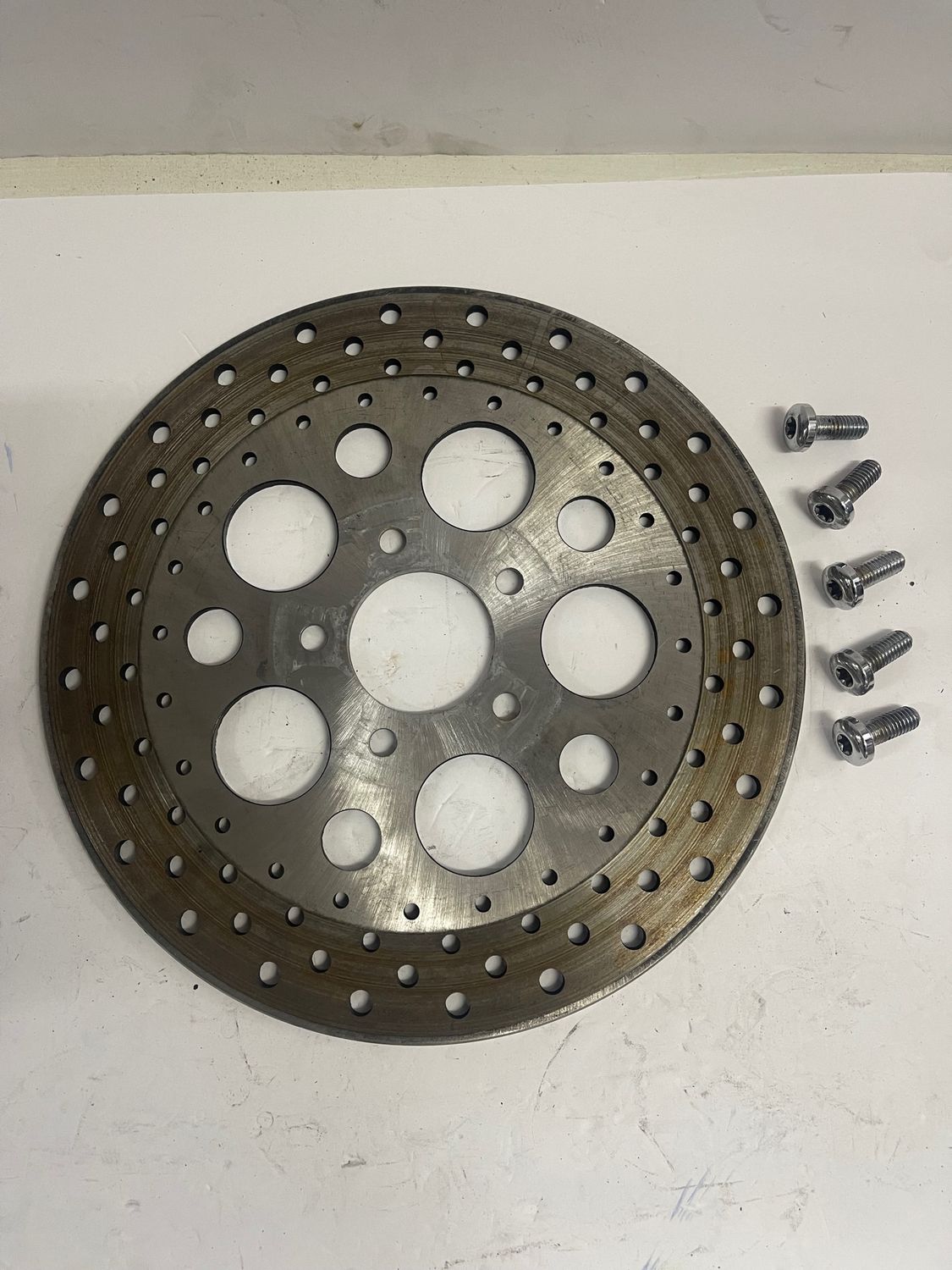 Rear Rotor-Pulled from a 2003 Harley-Davidson FLHRCI Road King Classic Anniversary