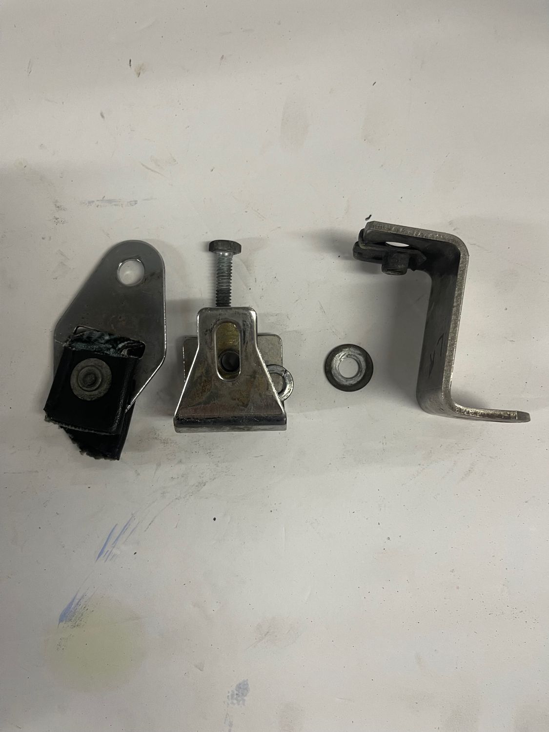 Saddlebag Mounting Brackets Left & Right-Pulled from a 2003 Harley-Davidson FLHRCI Road King Classic Anniversary