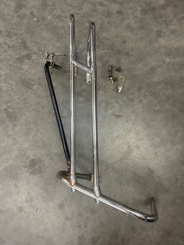 Right Side Saddlebag Rail Guard-Pulled from a 2003 Harley-Davidson FLHRCI Road King Classic Anniversary