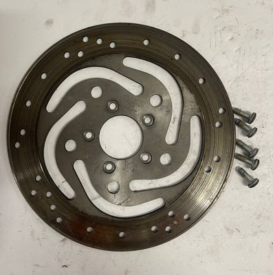Front Left Brake Rotor 44156-00-Pulled from a 2005 Harley-Davidson FXSTI Softail Standard