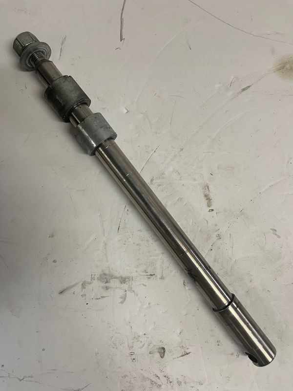 Front Axle Bolt-1/2"-Pulled from a 2005 Harley-Davidson FXSTI Softail Standard