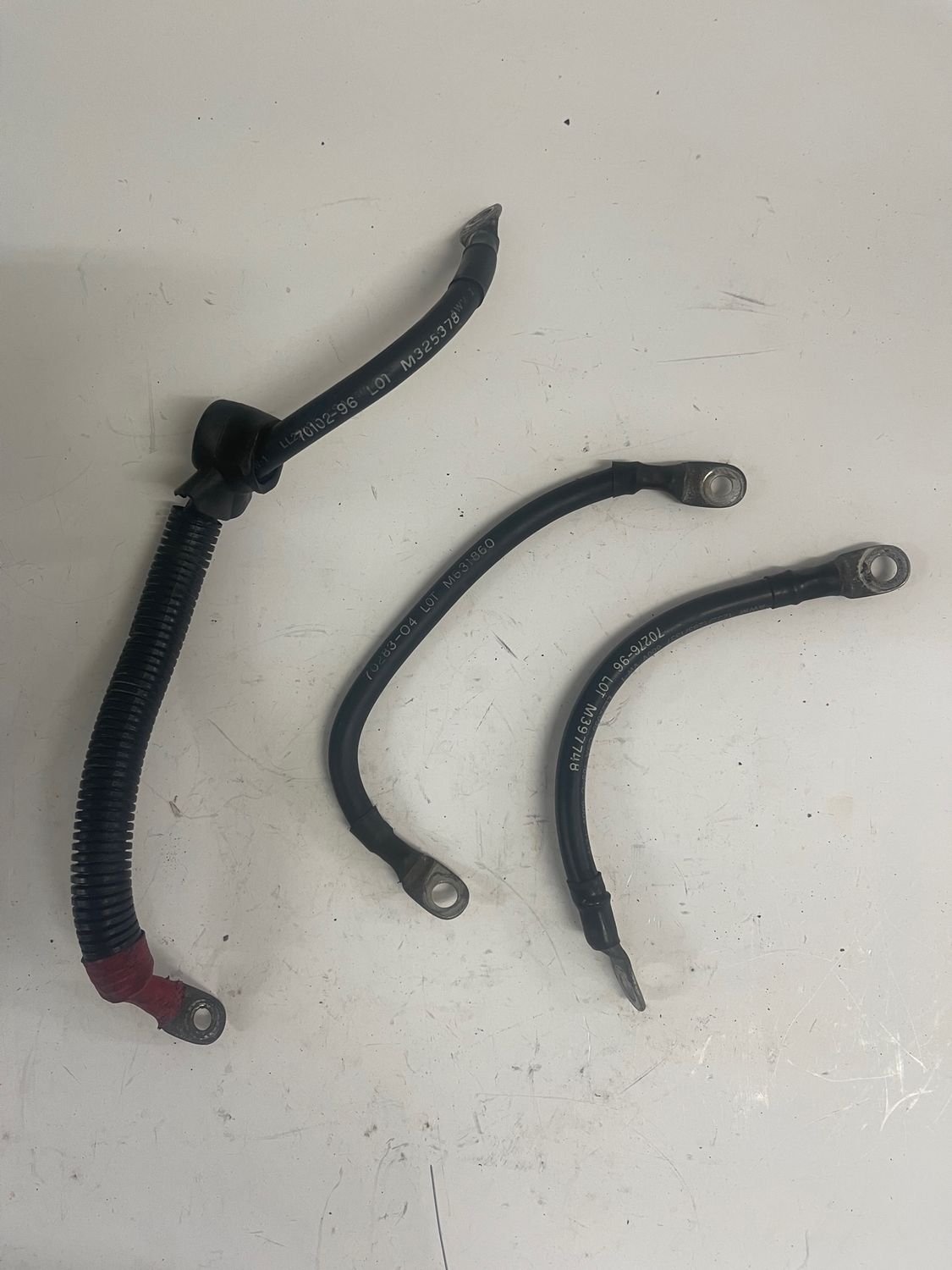 Battery Cables-Set of 3-2003 Harley-Davidson Dyna Wide Glide FXDWG