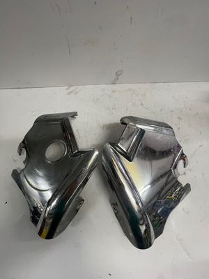 Front Fork Neck Covers Left & Right--2004 Yamaha XVS650 Base
