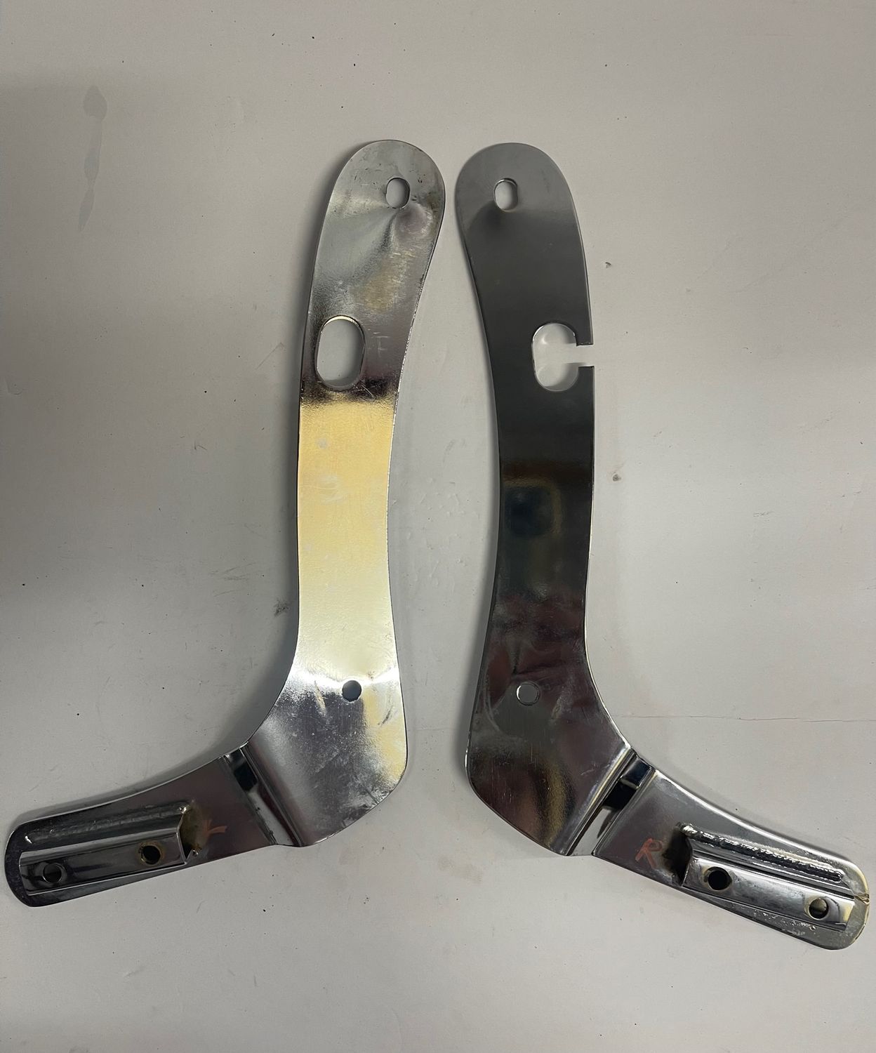 Backrest Sissy Bar Mounting Brackets--2004 Yamaha XVS650 Base
