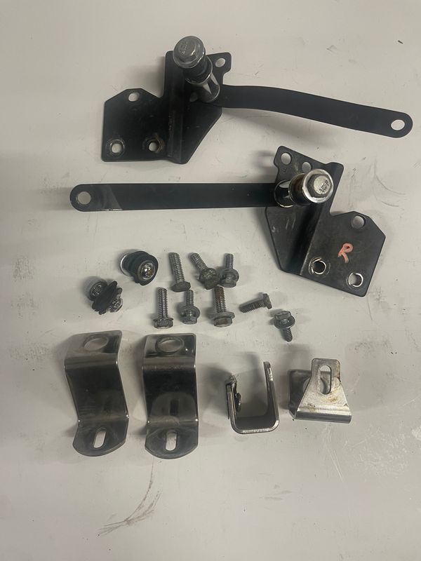 Saddlebag Mounting Brackets--2001 Harley-Davidson Road King Police-FLHPI