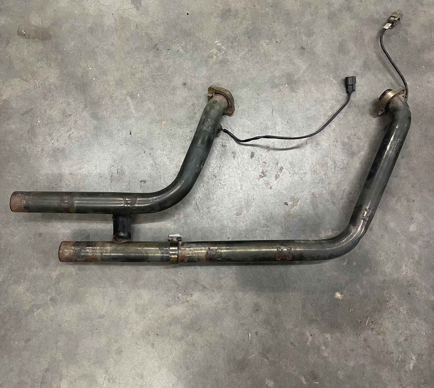 Exhaust Header Pipes--2016 Harley-Davidson Heritage Softail Classic FLSTC
