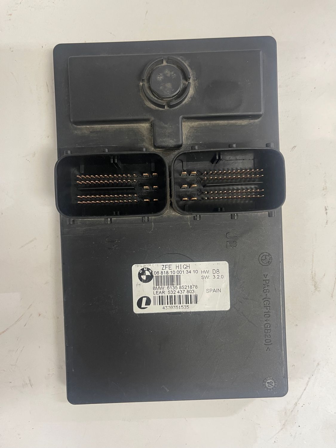 Central Chassis Electronic Control Module 61358521878--2011 BMW R1200 RT